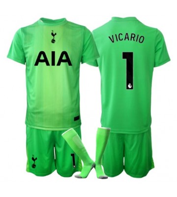 Tottenham Hotspur Guglielmo Vicario #1 Torwart Replik Heimtrikot Kinder 2025-26 Kurzarm (+ Kurze Hosen)